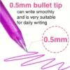 8pcs Colorful Erasable Gel Pens 0.5mm
