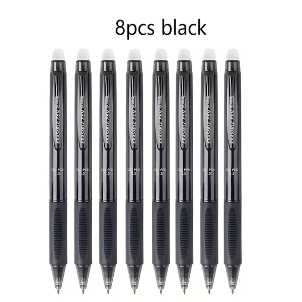 d1a6837e-ad25-4fa1-b29b-6514a52c332d 8pcs/set Creative Large Capacity Erasable Pen Set 0.5mm