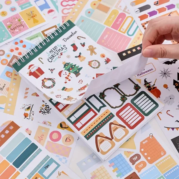 1213pcs Scrapbook Stickers Decals Fantasy Paper Stickers