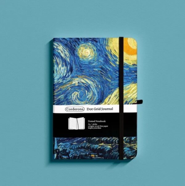 WhatsApp Image 2026-06-12 at 2.34.54 PM A5 Starry Night Grid Bullet Journal
