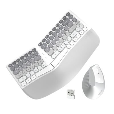 MOFII BOMI Wireless Keyboard and Mouse Combo 2.4G Stable Connection for Office & Home