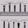 Soft-Hair Eyeshadow and Eye Detail Brush Set – 10 Pieces