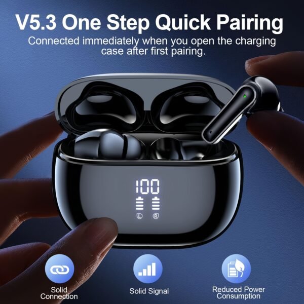 Wireless Earbuds Bluetooth Ear Buds with Charging Case for Music & Calls
