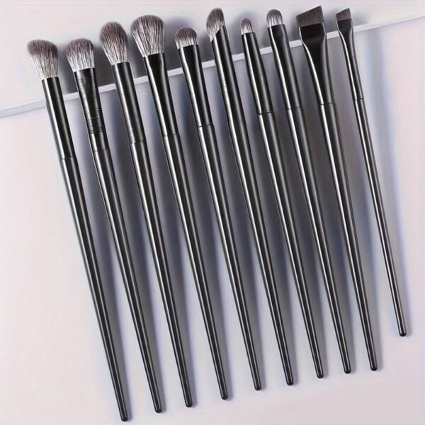 Soft-Hair Eyeshadow and Eye Detail Brush Set – 10 Pieces