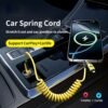 4-In-1 Spring Data Cable 65W Fast Charging Multi-Connector Charging Cable 149.35cm