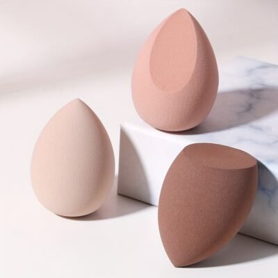 3-Piece Gourd-Shaped Makeup Sponge Set