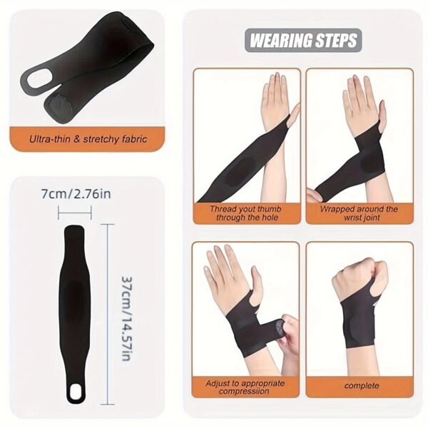 Piece of Ultra-Thin Elastic Wristband in Skin Tone, Suitable for Both Genders