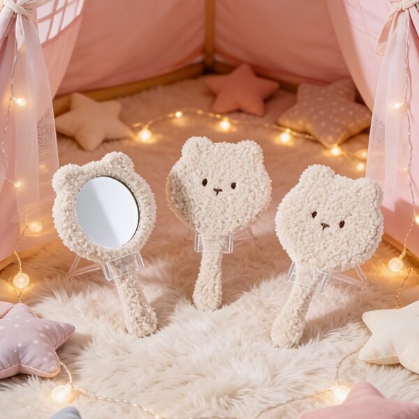 Plush Bear Handheld Mirror