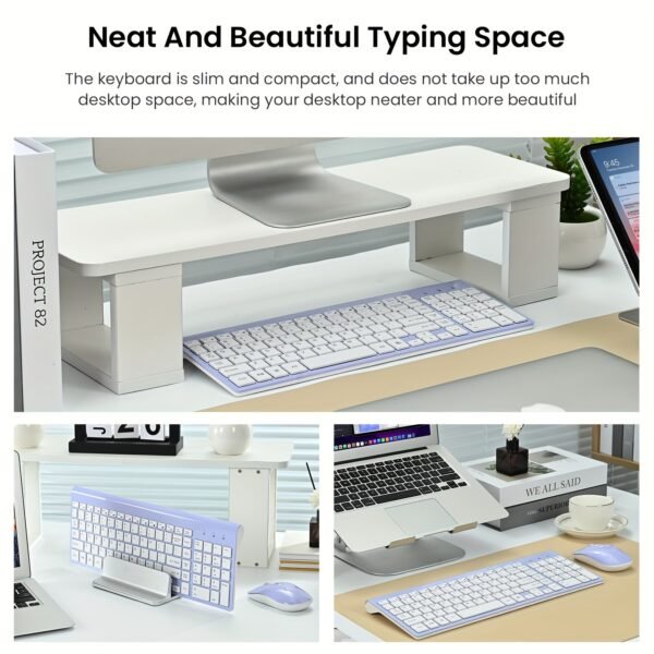 Cimetech EasyTyping KF10 Wireless Keyboard and Mouse Combo for Office & Home