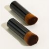 Short-Handle Angled Foundation Brush with Aluminium Tube