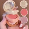 Blush and Mini Thumb Puff Makeup Set – 1 Pieces