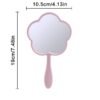 Portable Flower-Shaped Handheld Mirror – Random Colour