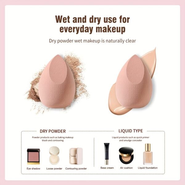 3-Piece Gourd-Shaped Makeup Sponge Set